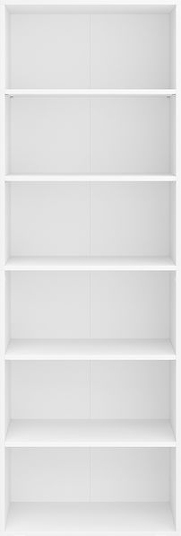 Bellamio 'Apol' Standregal, Regal mit 6 Ablagefächern, weiß, 176x60x33 cm, Bücherregal mit verstellbaren Böden Bild 9