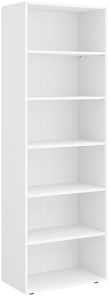 Bellamio 'Apol' Standregal, Regal mit 6 Ablagefächern, weiß, 176x60x33 cm, Bücherregal mit verstellbaren Böden Bild 8