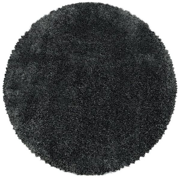 Teppium Teppich Unicolor - Einfarbig, Rund, Höhe: 30 mm, Teppich Wohnzimmer Einfarbig Shaggy verschidene farben und größen