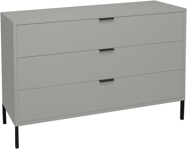 Maeusbacher Bonnie Kommoden Quadrat kreidegrau matt lack BxHxT: 119 x 80 x 45 cm Bild 3
