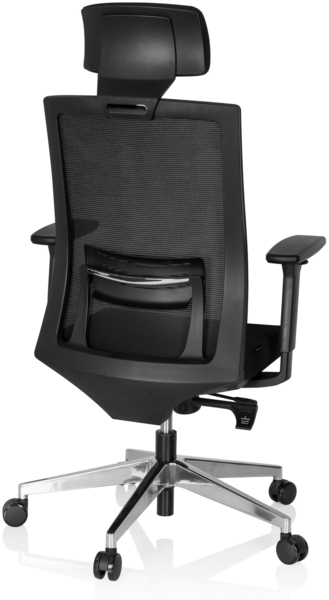 hjh OFFICE Profi Chefsessel CAPTIVA Stoff/Netzstoff Schwarz Bild 5