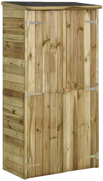 vidaXL Geräteschuppen Kiefernholz 85×48×177 cm 45138