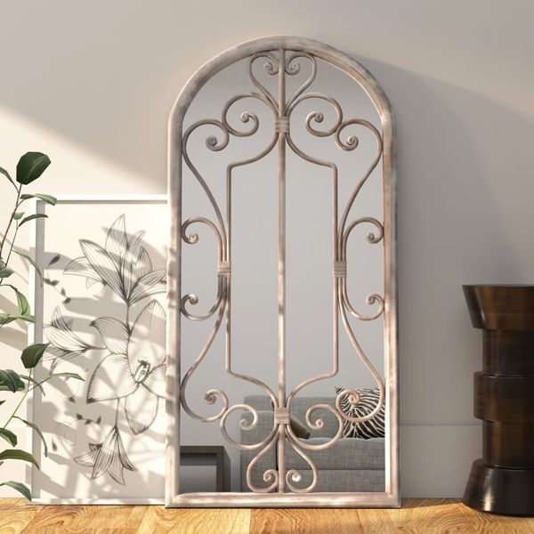vidaXL Spiegel Sandfarben 100x45 cm Eisen für den Innenbereich 3093543