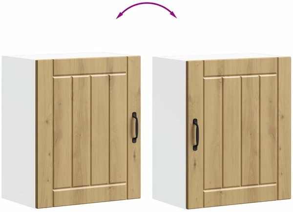 vidaXL Küchen-Hängeschränke 2 Stk. Lucca Artisan-Eiche Holzwerkstoff 853816 Bild 10