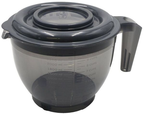 HAC24 Rührschüssel Küchenschüssel mit Deckel Messbecher Schüssel Rührbecher Teigschüssel, robustes Material, (1-tlg), 2 liter