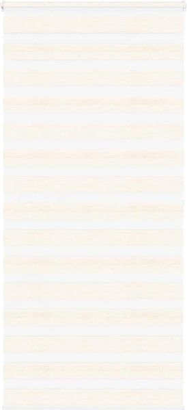 vidaXL Doppelrollo Marmorbeige 100x200 cm Stoffbreite 95,9 cm Polyester 4014677
