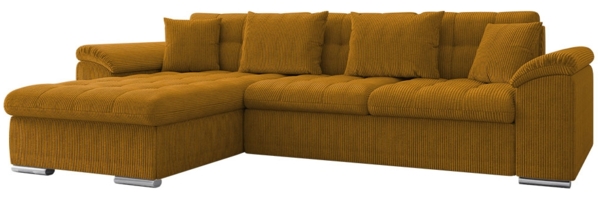 Ecksofa Diana Cord (Farbe: Poso 1, Seite: Links)