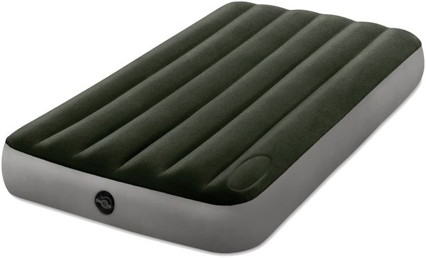Intex 'Dura-Beam Standard Series Downy Twin' Luftbett mit Pumpe, PVC grün, 191 x 99 x 25 cm