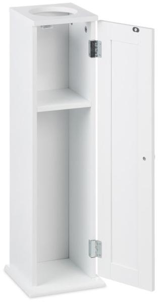 Schmaler Toilettenschrank mit 2 Ablagen