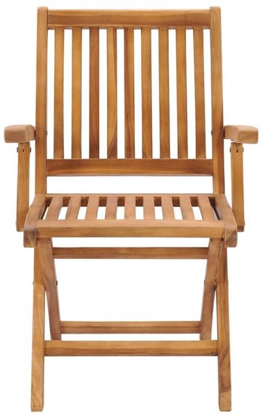 Klappbare Gartenstühle mit Kissen 4 Stk. Massivholz Teak Bild 4