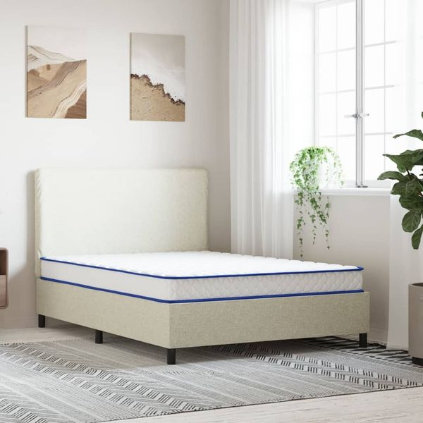 vidaXL Memory-Schaum-Matratze 140x190x17 cm Weich Weiß 4013420