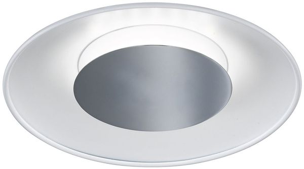 LED Deckenleuchte, Glas weiß lackiert, D 30 cm