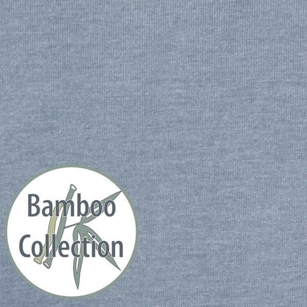 Theraline Bezug für Stillkissen 190cm Stillkissenbezug Melange blau-grau Bamboo
