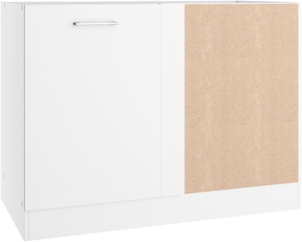 KOCHSTATION Eckunterschrank KS-Milan Eckunterschrank 110 cm, matte oder hochglänzende Fronten