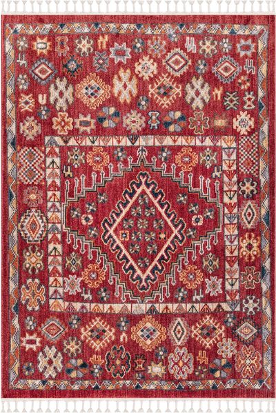 Back To Home Anthrazit Teppich 120 x 160 cm Polyester Bordo 88778012 [en. casa]