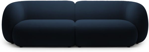 Micadoni Sofa Kate 4-Sitzer Samt Königsblau