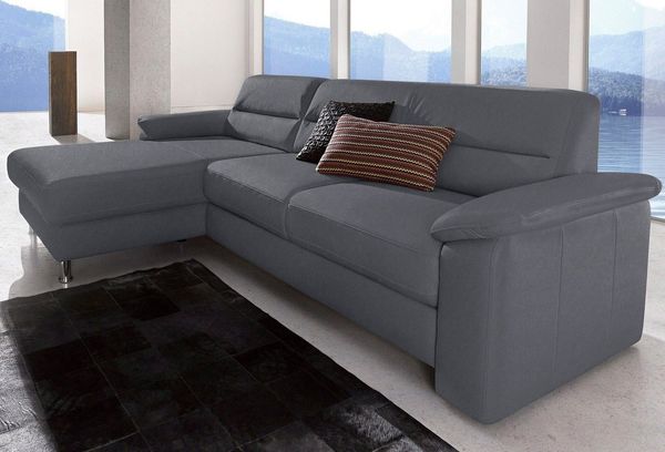 sit&more Ecksofa Ascara L-Form, inklusive Boxspring/Federkern-Polsterung, wahlweise mit Bettfunktion
