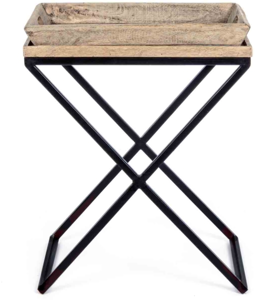 Couchtisch Tray aus Mangoholz, 55 cm Bild 2