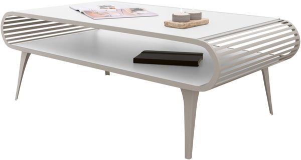 Couchtische Andias (Farbe: Cashmere / Arktisches Weiß)