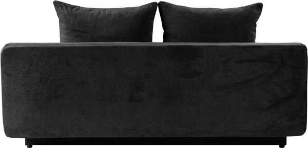 WERK2 Schlafsofa Biggi komfortabel & elegant, Schlaffunktion, Bettkasten, Breite 206 cm, inkl. losen Kissen, Struktur weich ASTON, anthrazit Bild 3