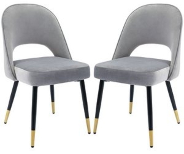 WAHSON OFFICE CHAIRS Esszimmerstuhl Samt 2er Set Seitenstühle Küchenstühle Bild 6