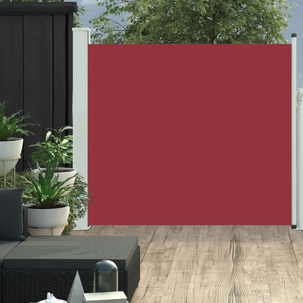 vidaXL Ausziehbare Seitenmarkise 100x300 cm Rot 48373