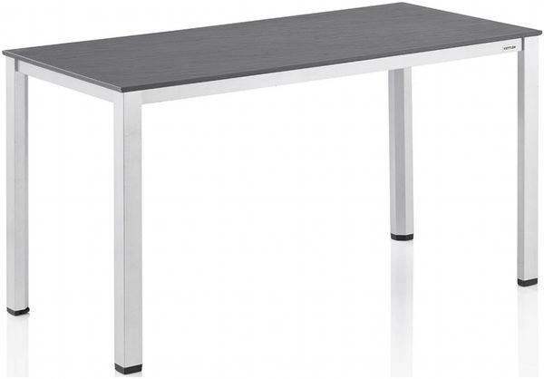 Kettler Gartentisch Cubic Kettalit Dining Aluminium hellgrau/schieferoptik 160 x 95 x 74 cm