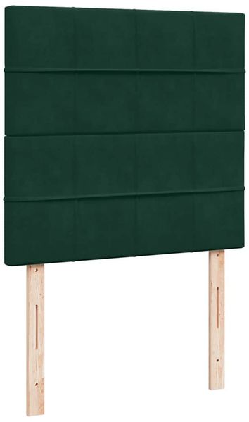 vidaXL Ottoman-Bett mit Matratzen Dunkelgrün 90x190 cm Samt 3313442 Bild 12