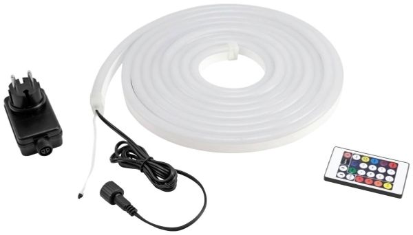 EUROLITE LED Pixel Neon Flex 12V RGB 5m mit IR Set (50499920)