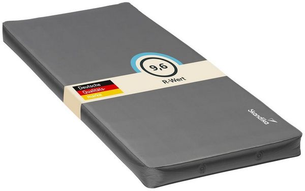 Skandika Luftmatratze Easy 3D Premium Single Isomatte, selbstaufblasend, 10 cm dick, faltbar, (Tragetasche, R-Wert 9,6, in nur ca. 2 Minuten einsatzbereit), leicht, selbstfüllender Schaumstoff, Gästematratze, Zelt, Auto Outdoor