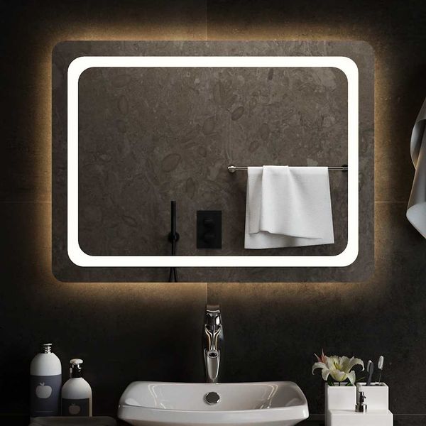 LED-Badspiegel | Wandspiegel | Badezimmerspiegel 80x60 cm
