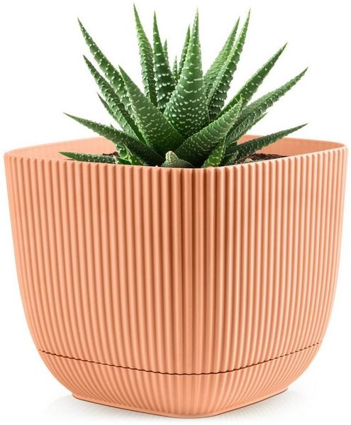 Konzept 11 Blumentopf 2in1 Blumentopf mit Untersetzer Übertopf Kunststoff