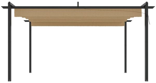 vidaXL Pavillon mit Ausziehbarem Dach 4x3 m Taupe 318539 Bild 4