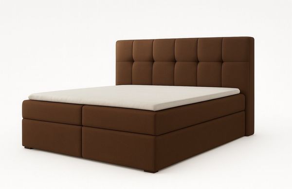 A&J MöbelLand GmbH Boxspringbett REF mit Bettkasten, Topper und gepolstertem Kopfteil. (Boxspringbett mit Bettkasten und gepolstertem Kopfteil. Inclusive Topper !, TOP ANGEBOT), Länge 208cm Höhe 106 cm