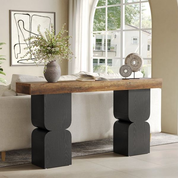 Tribesigns Konsolentisch 160 cm Beistelltisch, Eingangstisch, Flurtisch mit Stauraum, Sofatisch