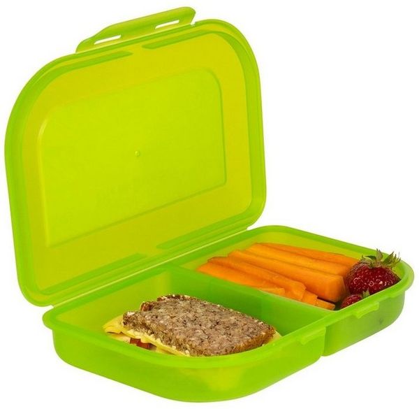 SCHOOL-MOOD® Lunchbox Brotdose lime, Brotdose, Grün, Frühstücksbox, Brotbox, Butterbrotbox, Lunchbox