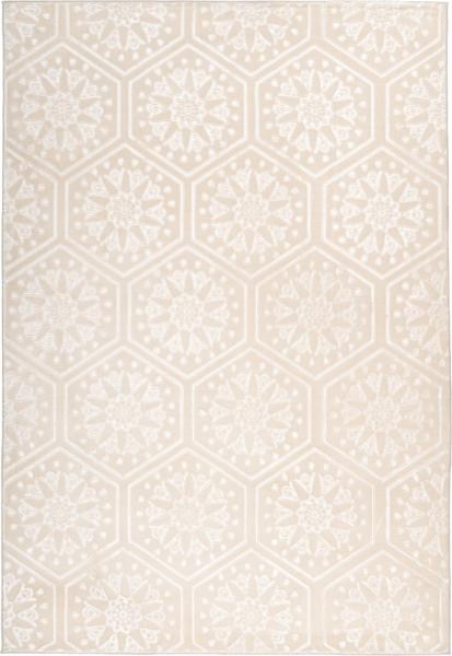 Kurzflorteppich Mohala 100 Beige 120 x 170 cm