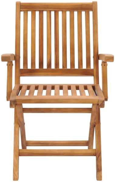 vidaXL Gartenstühle 2 Stk. mit Blauen Kissen Massivholz Teak 3062431 Bild 3