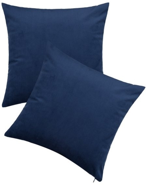 BRB HOME Kissenbezug Kissenhülle Samtkissenbezüge, (2 Stück), 40x40 cm, aus samtigem Stoff, Reißverschluss, Stilvoll Bild 4