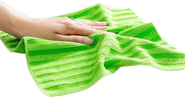 Mikrofasertuch für die Küche – Perfekte Sauberkeit im Handumdrehen 30 x 30 cm Gestreift 1 Stück