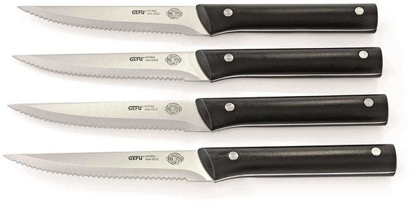 GEFU Steakmesser BBQ Edelstahl/Kunststoff 12,5cm 4teilig