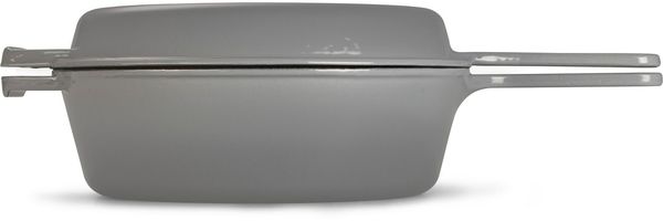 ECHTWERK Schmortopf 2 in 1 Set - Topf & Pfanne aus Gusseisen, Gusseisen (Set, 2-tlg), Mit allen Herdarten kompatibel, ergonomische Griffe