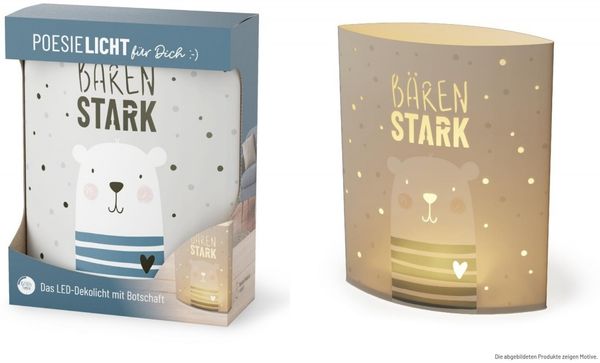 Deko Lampe Leuchte Batterie Poesielicht la vida Geschenk Bär 6293321