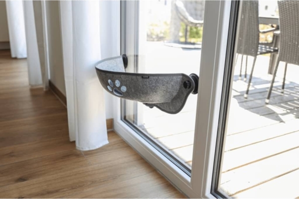 Kerbl Katzen-Sonnenliege für Fenster Filzino 70×26×26 cm Grau 425777 Bild 10