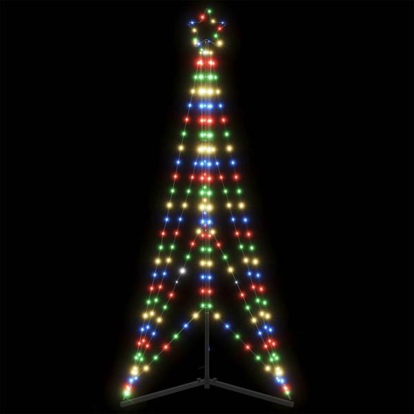 vidaXL Weihnachtsbaum-Beleuchtung 363 LEDs Mehrfarbig 182 cm 4016411