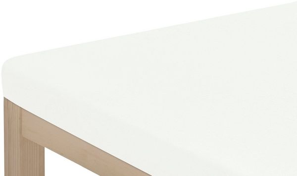 OTTO home Spannbettlaken Topper Basic, in Gr. 90x200, 140x200 oder 180x200 cm, Microfaser-Jersey, Gummizug: rundum, (2 Stück), Baumwolle, Matratzen bis 8 cm Höhe, Bettlaken, Spannbetttuch, Laken