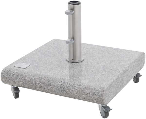 Knirps Granitsockel mit Rollen (ca. 70 kg), 56 x 56 x 9 cm