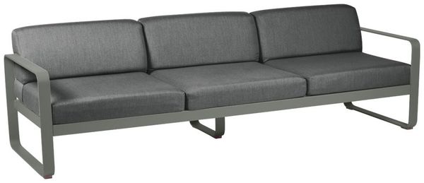 Bellevie 3-Sitzer Lounge-Sofa 48 Rosmarin A3 Graphitgrau