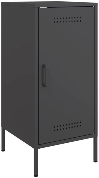 vidaXL Sideboard Schwarz 36x39x79 cm Stahl 843012