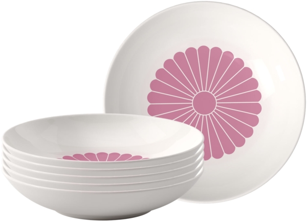 Villeroy & Boch Fleur Cassis Pastaschale ø 24 cm 6er Set